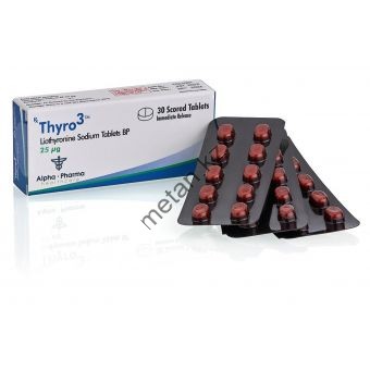 Thyro3 (Трийодтиронин) Т3 Alpha Pharma 30 таблеток (1таб 25 мкг) - Кокшетау