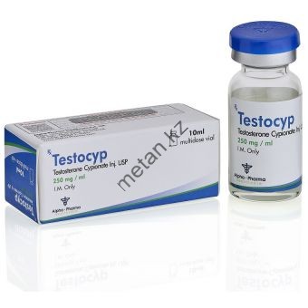TestoCyp (Тестостерон ципионат) Alpha Pharma балон 10 мл (250 мг/1 мл) - Кокшетау