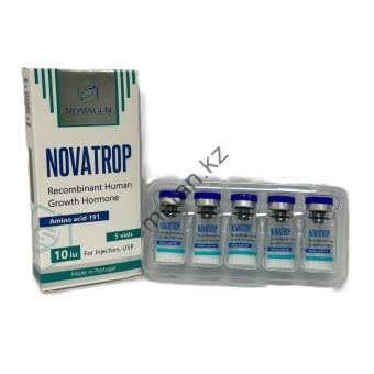 Гормон роста Novatrop Novagen 5 флаконов по 10 ед (50 ед) - Кокшетау