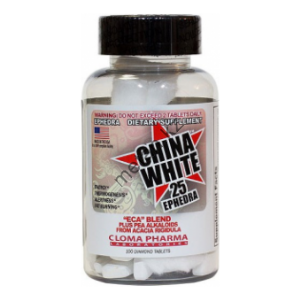 Жиросжигатель Cloma Pharma China White 25 (100 таб) - Кокшетау